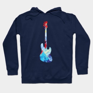 Bass Guitar Paint Texture Hoodie